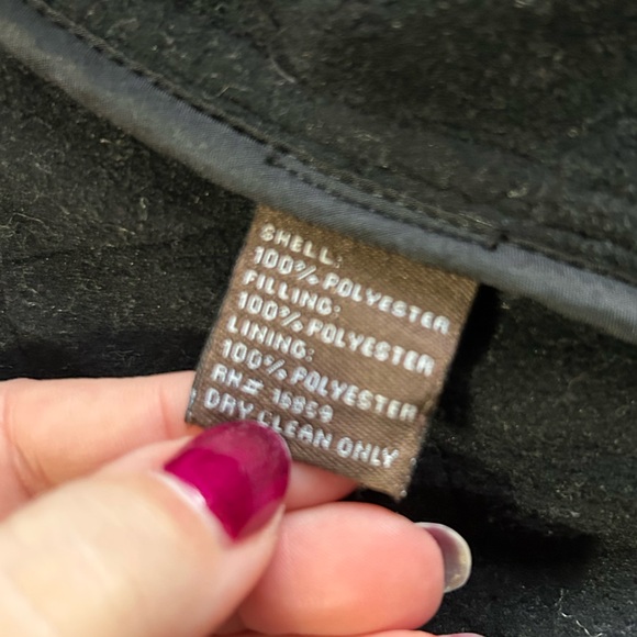 J. McLaughlin Black Quilted Vest with Gold Accents - Picture 6 of 12